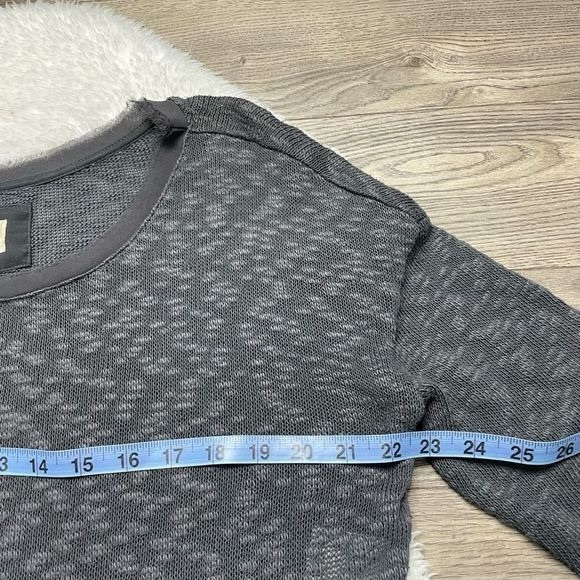 Anthropologie Deletta Cotton Blend Lightweight Sweater Size Large Grey - Picture 6 of 7